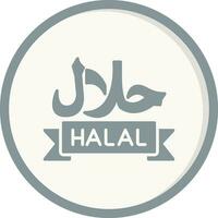 icono de vector halal