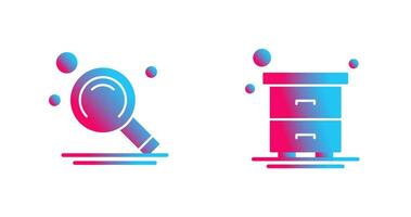 Search and Table Icon vector