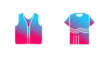 Swimming Vest and Accessory Icon vector