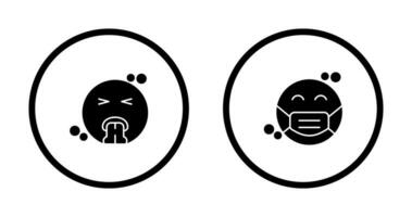 Vomit and Mask Icon vector