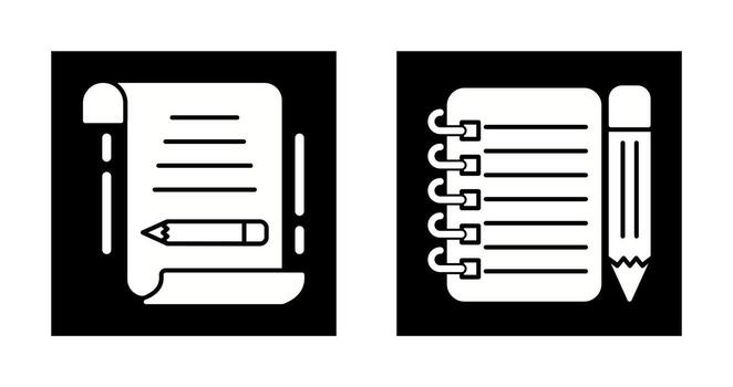 write and checklist Icon vector