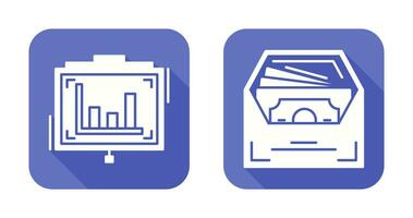 Presentation and Salary Icon vector