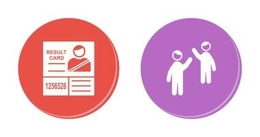 Candidate Results and Waing to people Icon vector