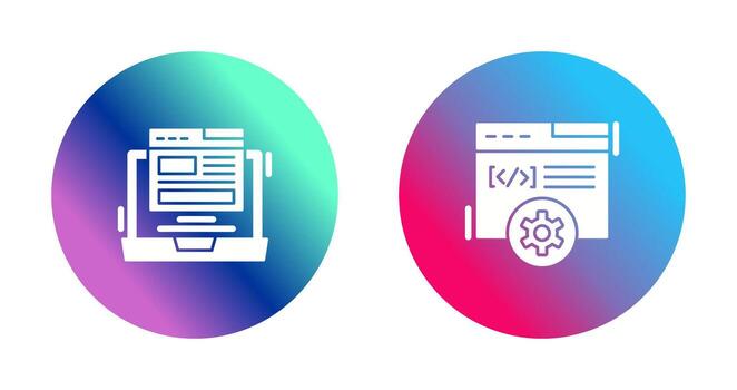 diseño y desarrollo icono vector