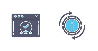 rating and refresh  Icon vector