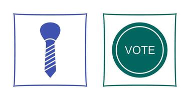 Tie and Vote Link Icon vector