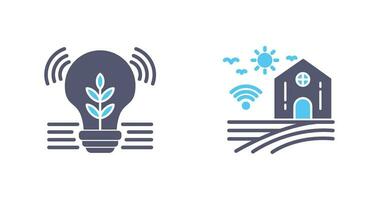 Idea and Smart Farm Icon vector