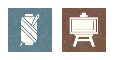 Needle and Easel Icon vector
