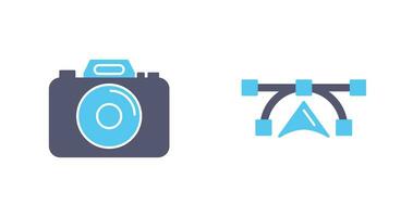 Camera and Vectors Icon