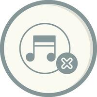 No Music Vector Icon