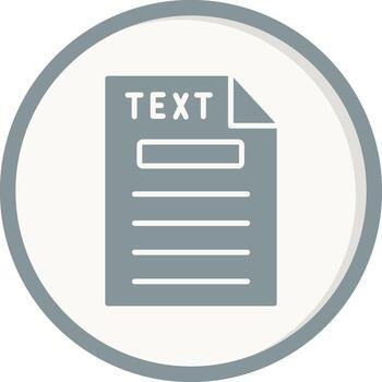 icono de vector de texto