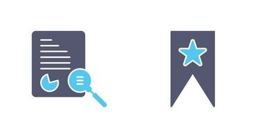 Case Study and Bookmarking Services Icon vector