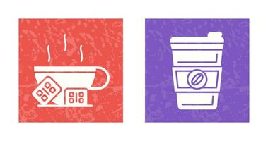 Hot Chocolate and Coffee Icon vector