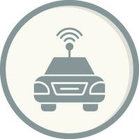 Autonomous Car Vector Icon