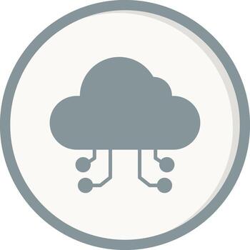 Cloud Computing Vector Icon