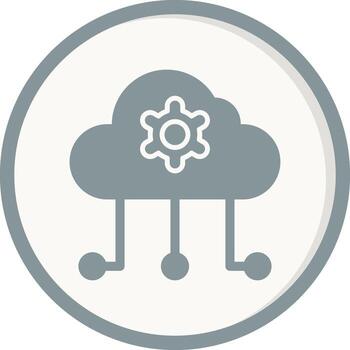 Cloud Computing Vector Icon