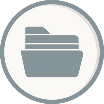 icono de vector de carpeta