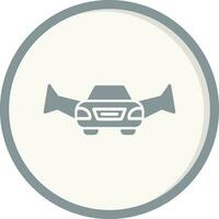 icono de vector de coche volador