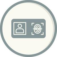 Biometric Identification Vector Icon