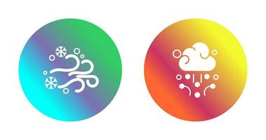 Blizzard and Hail Icon vector