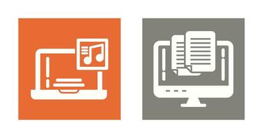 Music and Paste Icon vector