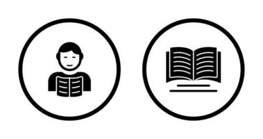 Student and Book Icon vector