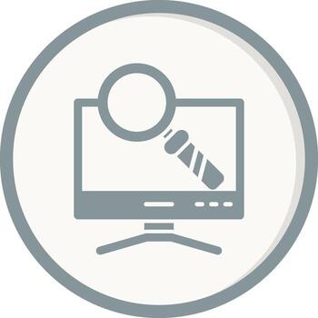 icono de vector de computadora