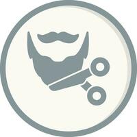 Beard Trimming Vector Icon
