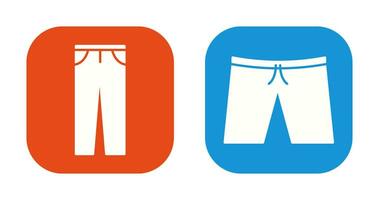 Pants and Shorts  Icon vector