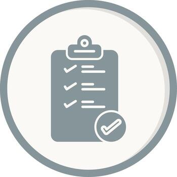 icono de vector de lista de verificación