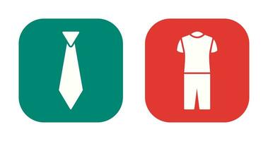 Tie and Pyjamas Icon vector