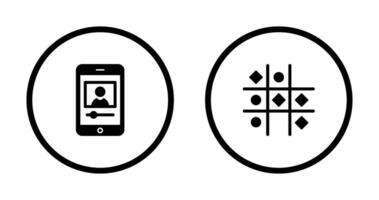 log and Tic Tac Toe Icon vector