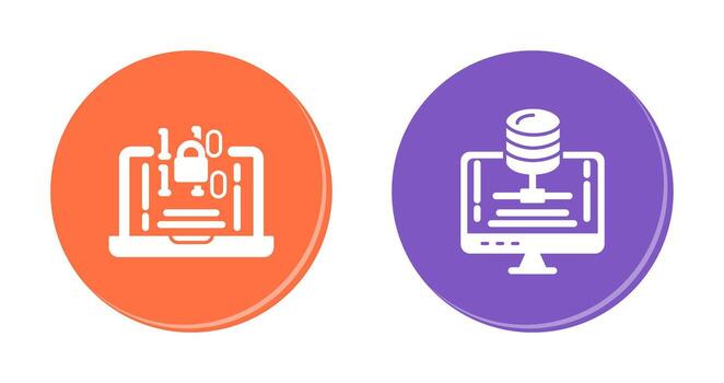Encryption and Server Icon vector