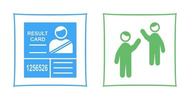 Candidate Results and Waing to people Icon vector
