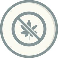 No Cannabis Vector Icon