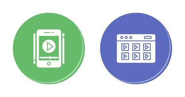 Smartphone and Online Course Icon vector