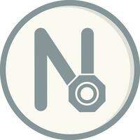 Capital N Vector Icon