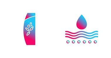 Natural and Moisture Icon vector