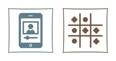 log and Tic Tac Toe Icon vector