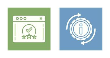 rating and refresh  Icon vector