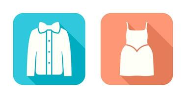 Shirt with Bow and Party Icon vector