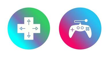 Direction Key and Gaming Control Icon vector