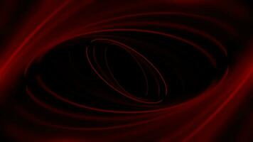 Animated red ellipses background with intense colors and rotating elliptical shapes on black background as abstract geometric background animation for elegant cool wallpaper animation with red circles video