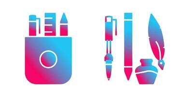 Stationery and Writing Equipment Icon vector