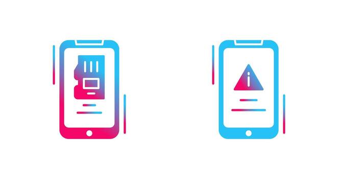 memoria y error icono vector