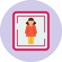 Female Toilet Sign Vector Icon