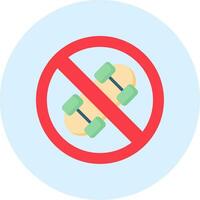 No Skateboard Vector Icon
