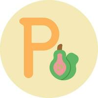 Small P Vector Icon