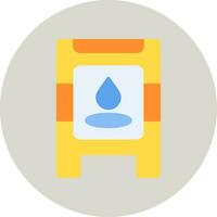 Wet Floor Vector Icon