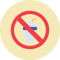 No Beverage Vector Icon